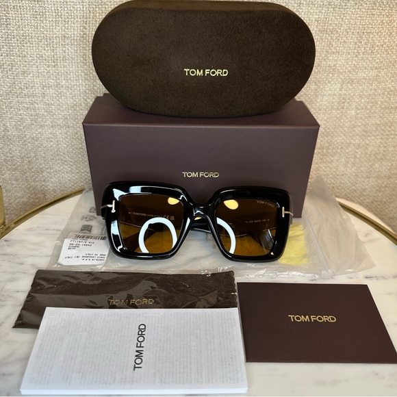 New! Authentic TOM FORD Square Sunglasses - Picture 14 of 14